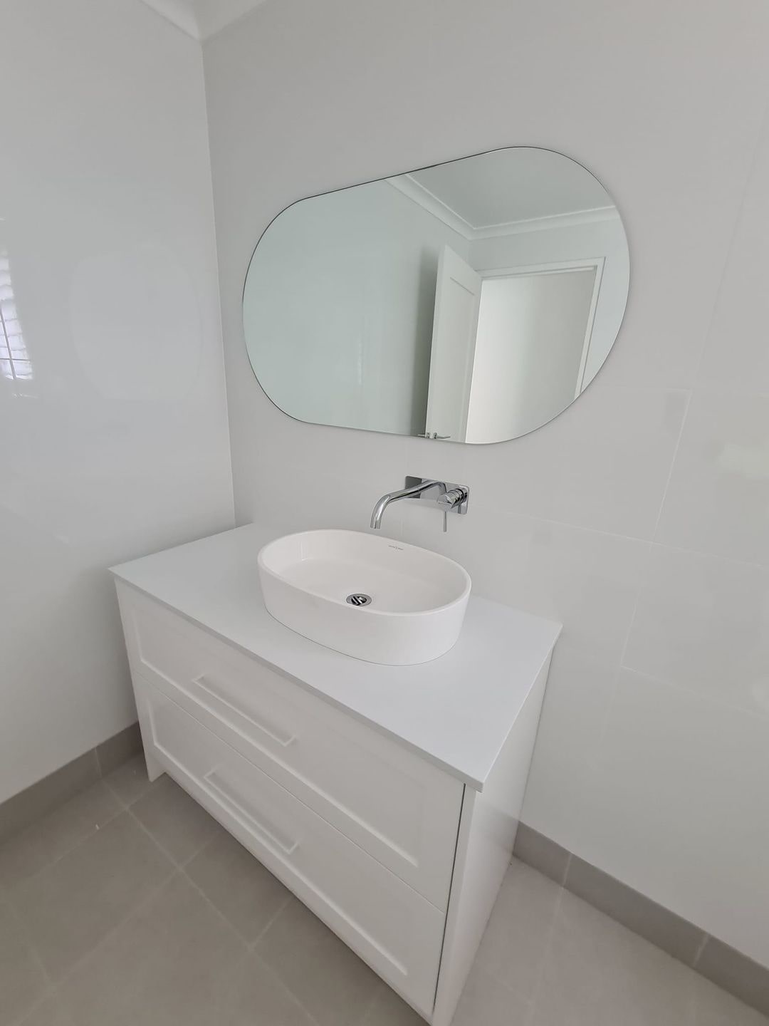 Custom mirror installation